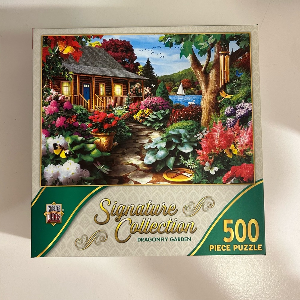 Like New 500 Puzzle “Dragonfly Garden” by Signature Collection